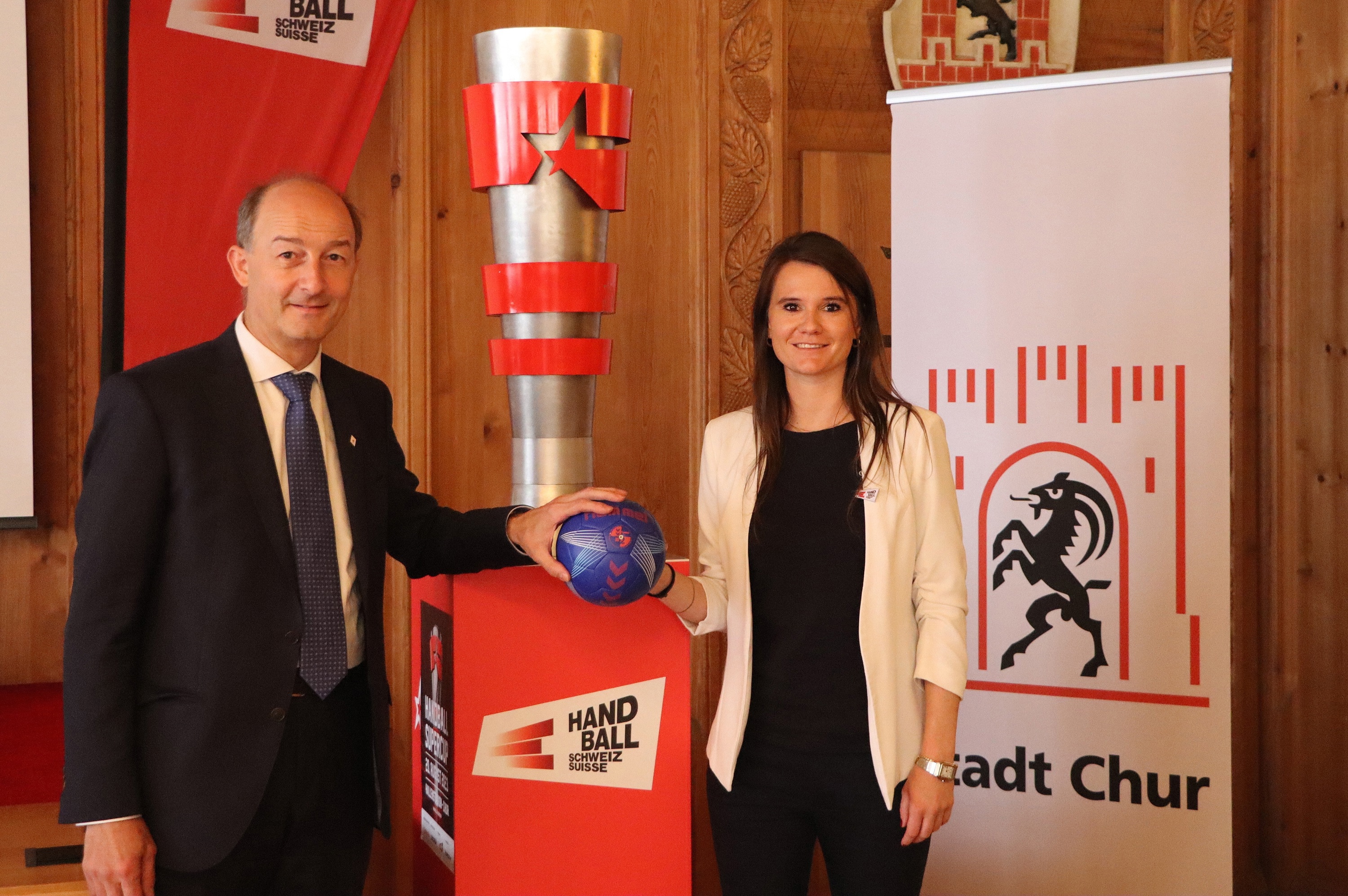 Urs Marti und Delia Dünser in Chur