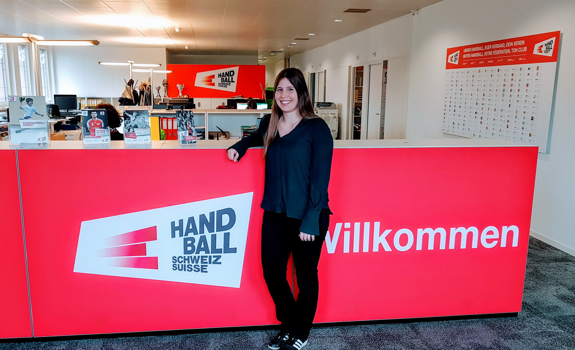 Sandra Schaad auf der SHV-Geschäftsstelle in Olten.