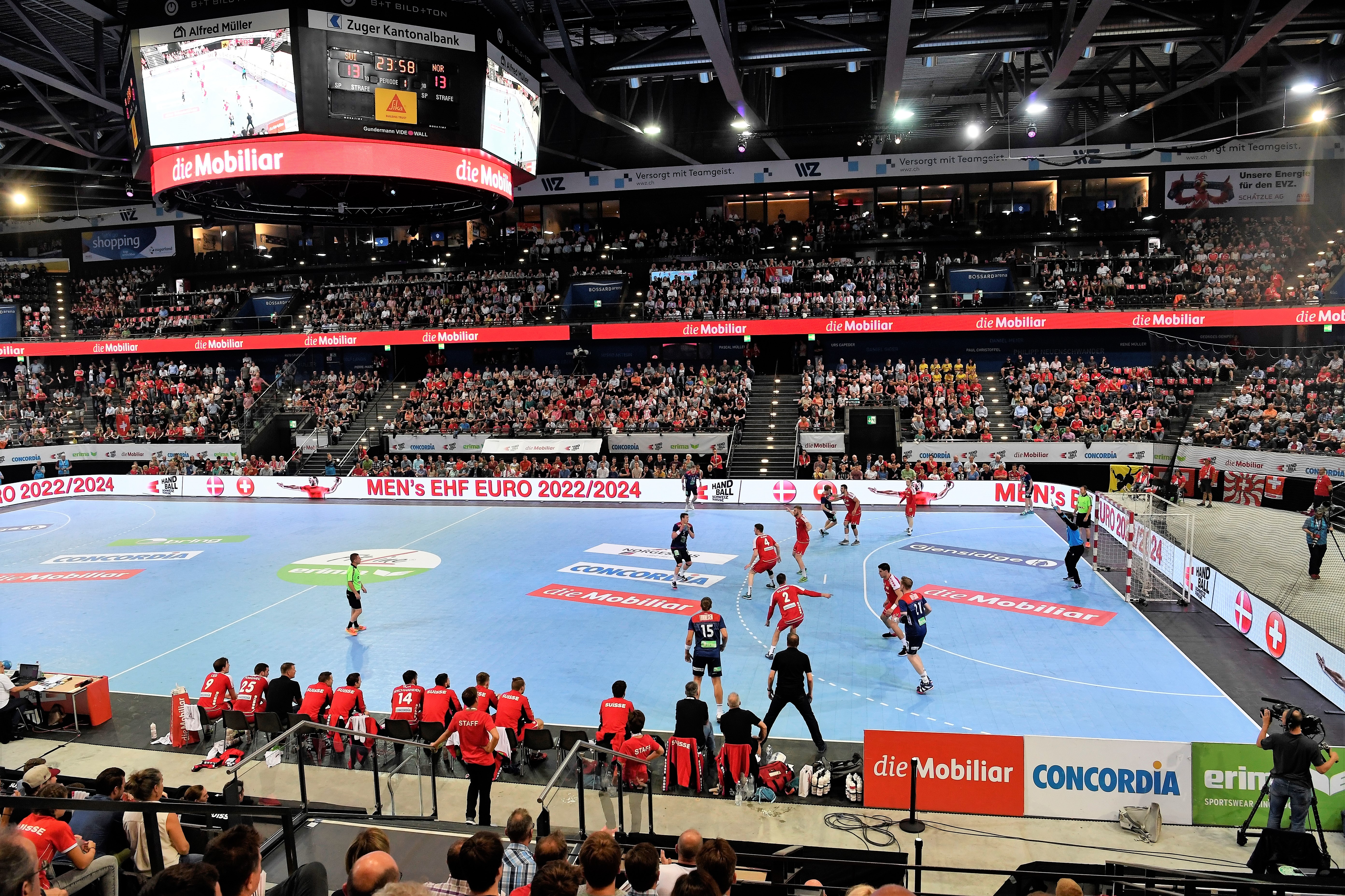 Schweiz vs. Norwegen in der Bossard Arena (12.06.2018)