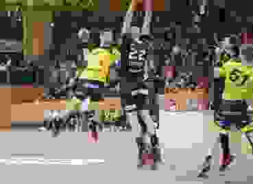 St. Otmars Bo Spellerberg gegen Pfadi Winterthur. (Stefan Risi, 23.02.2020) St. Otmars Bo Spellerberg gegen Pfadi Winterthur. (Stefan Risi, 23.02.2020)