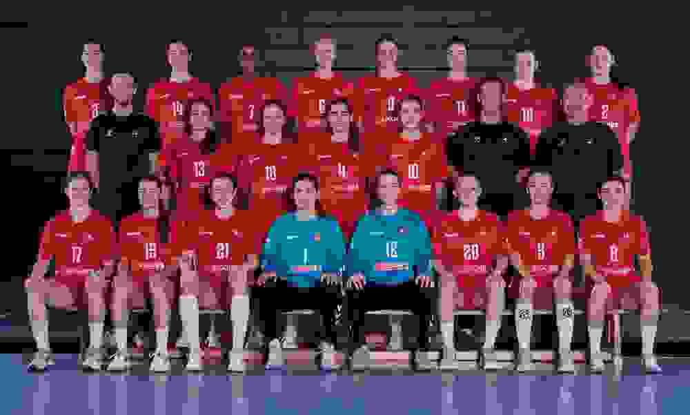 U20-Nationalmannschaft Frauen Gruppenbild Schnellmann