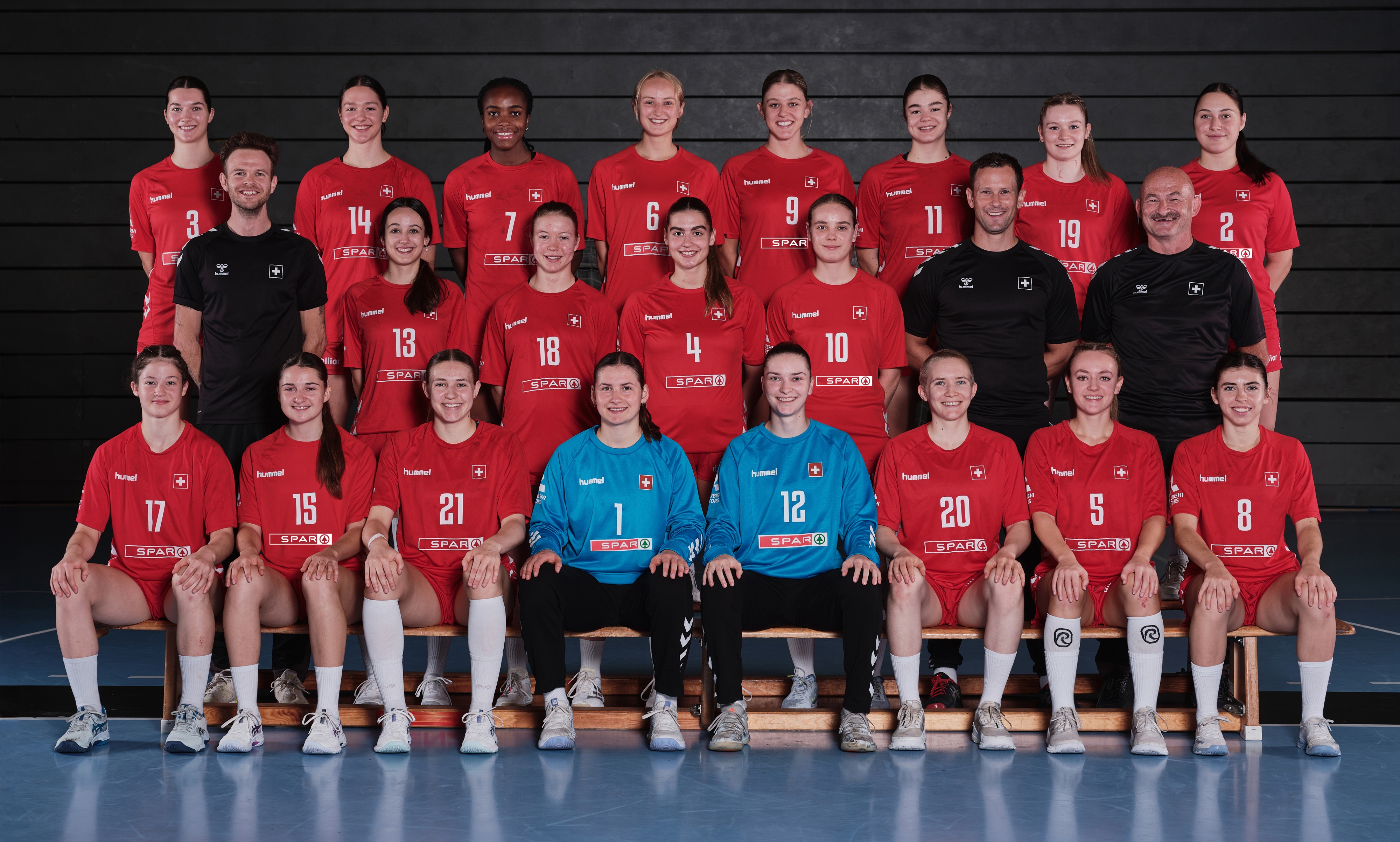 U20-Nationalmannschaft Frauen Gruppenbild Schnellmann