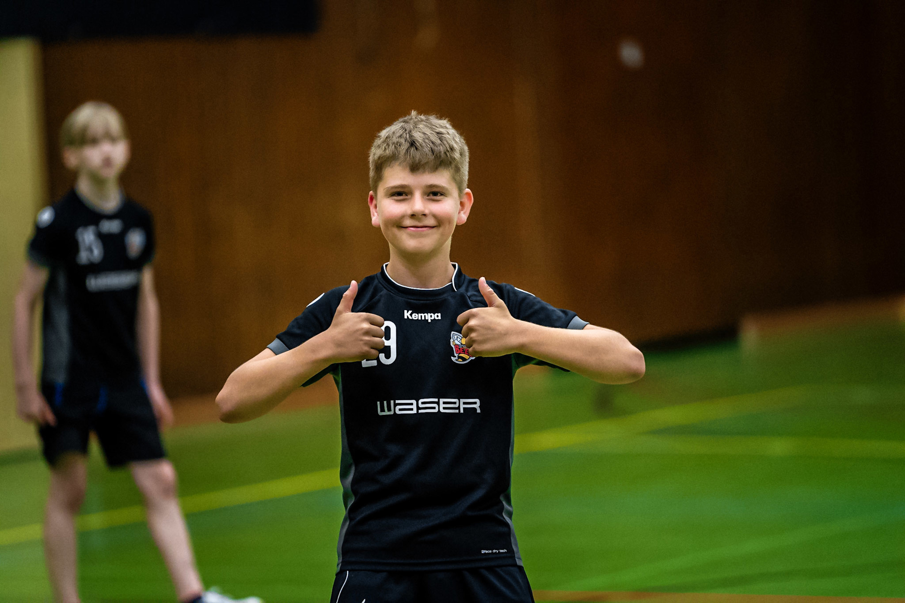 Glückliche Gesichter am Kinderhandball Festival in Zofingen
