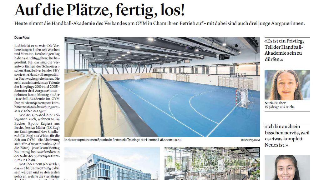 Medienspiegel Akademie Aargauer Zeitung