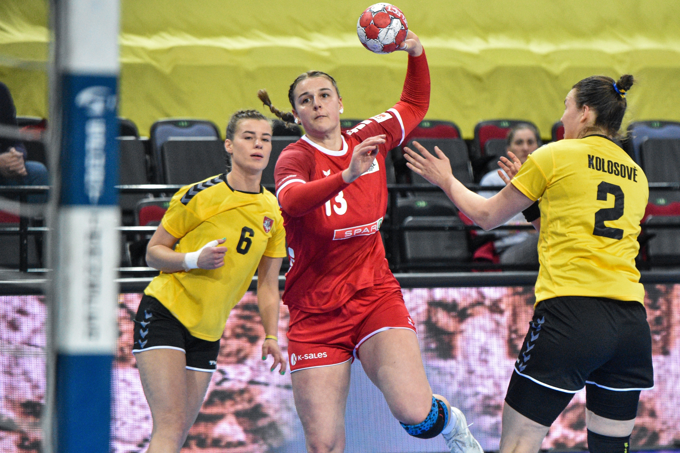 Xenia Hodel im Spiel gegen Litauen